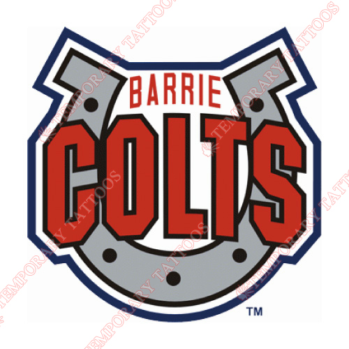 Barrie Colts Customize Temporary Tattoos Stickers NO.7314